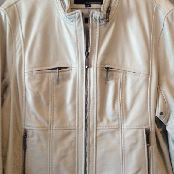 Wilsons Leather Jackets & Blazers - BRAND NEW OYSTER COLOR LAMBSKIN LEATHER JACKET